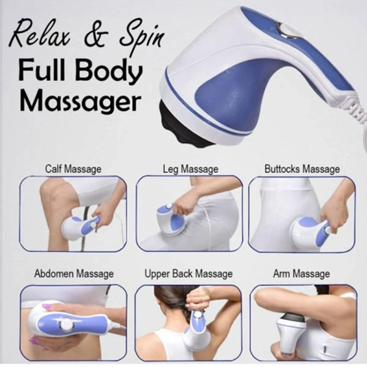 Relax & Spin Tone Hand-held Full Body Massager